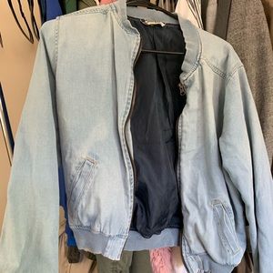 Lightweight jean-like zip up jacket